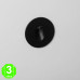 Baliza LED Empotrable Pared Circular 1W Adan Black [AL86023E]