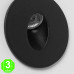Baliza LED Empotrable Pared Circular 1W Adan Black [AL86023E]