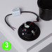 Baliza LED Empotrable Pared Circular 1W Adan Black [AL86023E]