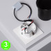 Baliza LED Empotrable Pared Cuadrada 1W Adan Blanco [AL86029E]