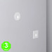Baliza LED Empotrable Pared Cuadrada 1W Adan Blanco [AL86029E]