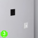 Baliza LED Empotrable Pared Cuadrada 1W Adan Black [AL86035E]