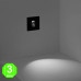 Baliza LED Empotrable Pared Cuadrada 1W Adan Black [AL86035E]