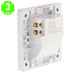 Foco Baliza LED Empotrable Nomis Cuadrado Ignifugo 1.2W [AL9003LM]